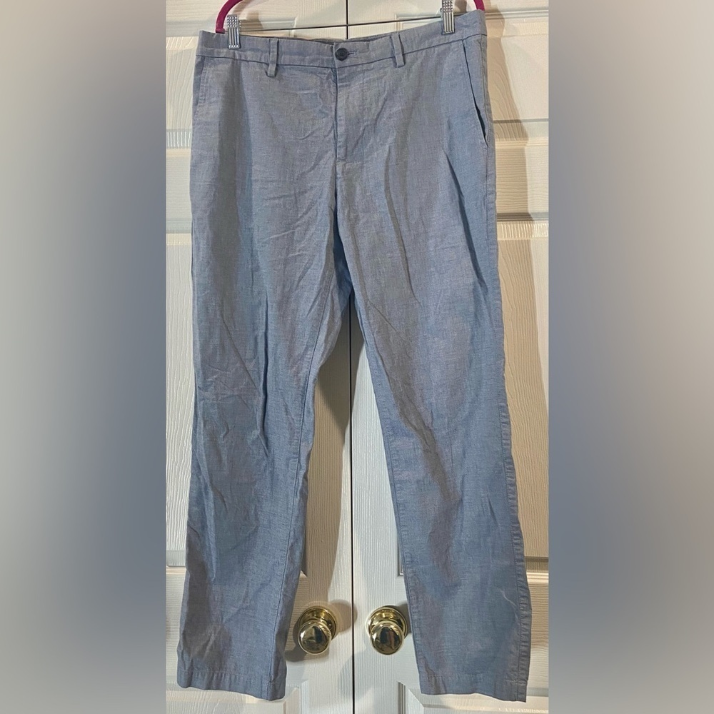 Banana Republic Blue Mens Chinos Size 35x32 Aiden Fit